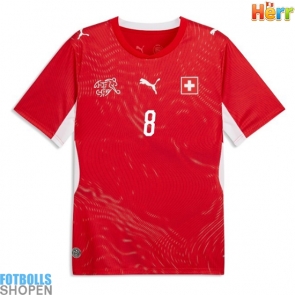 Billiga Schweiz Remo Freuler #8 Hemmatröja VM 2026 Kortärmad
